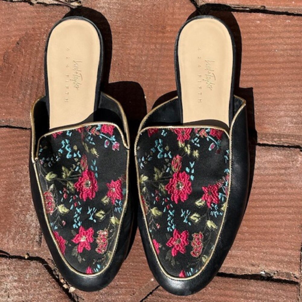 Lord + Taylor slip on mules